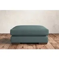 Guddu Large Dining Footstool - Airforce, Recycled Cotton