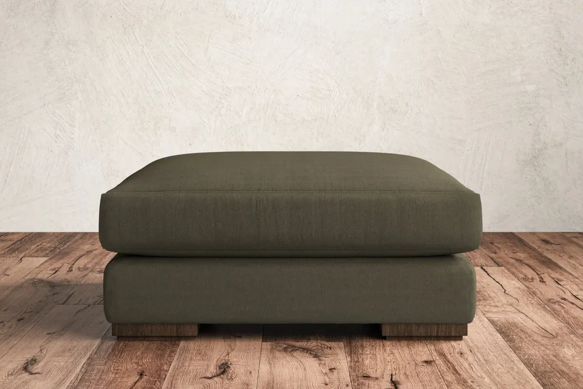 Guddu Large Dining Footstool - Fatigue, Recycled Cotton