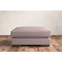 Guddu Large Dining Footstool - Lavender, Recycled Cotton