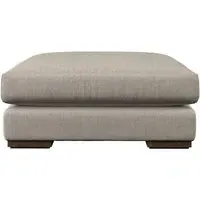 Guddu Large Dining Footstool - Natural, Brera Linen