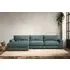 Guddu Large Right Hand Chaise Sofa - Airforce, Recycled Cotton