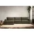 Guddu Large Right Hand Chaise Sofa - Fatigue, Recycled Cotton