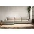 Guddu Large Right Hand Chaise Sofa - Natural, Recycled Cotton