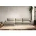 Guddu Large Right Hand Chaise Sofa - Stone, Recycled Cotton