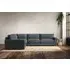 Guddu Large Right Hand Corner Sofa - Dusk, Linen
