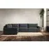 Guddu Large Right Hand Corner Sofa - Thunder, Recycled Cotton