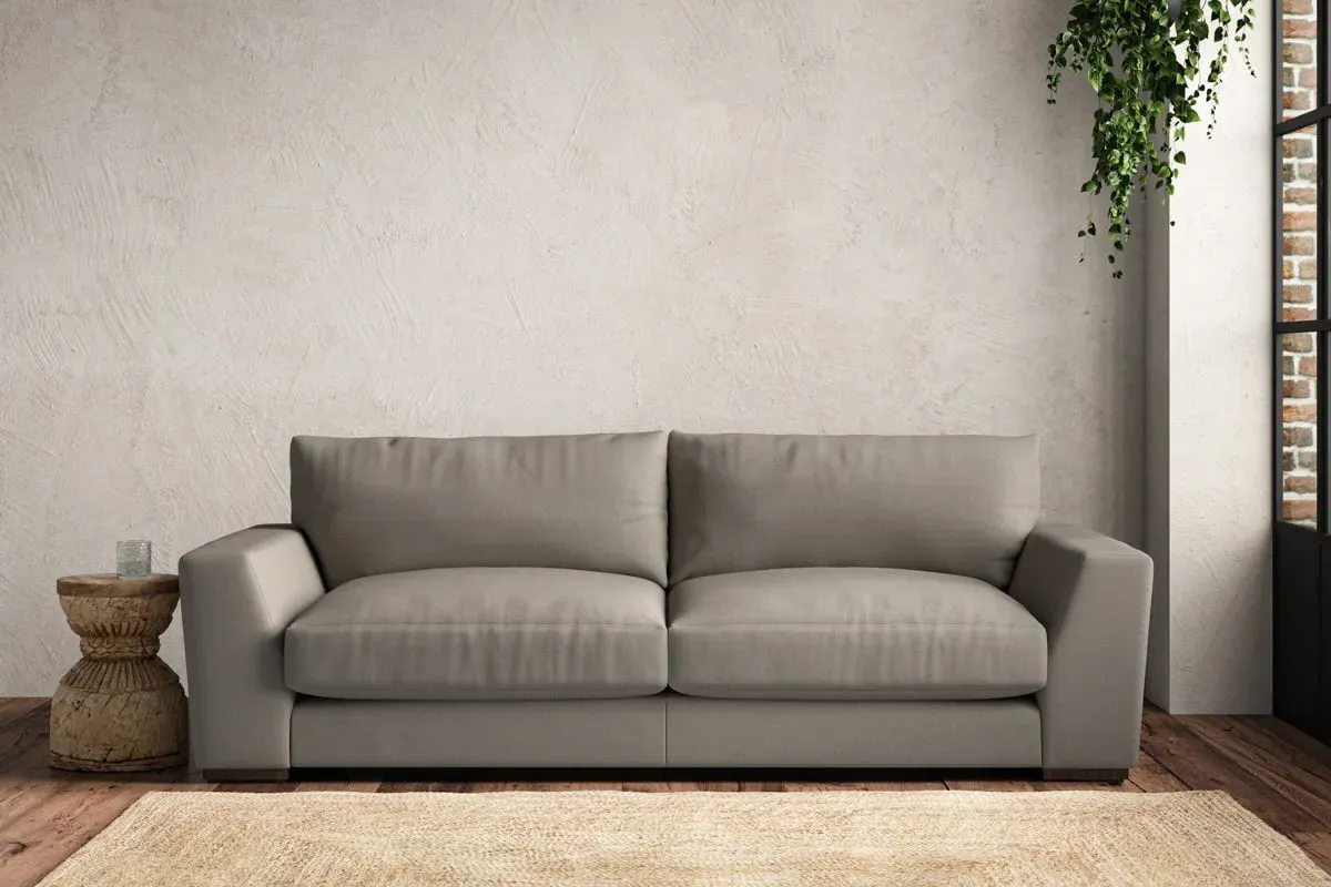 Guddu Large Sofa - Flax, Recycled Cotton