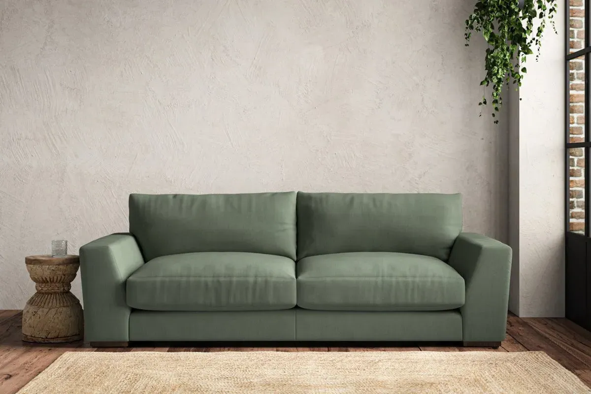 Guddu Large Sofa - Jade, Brera Linen