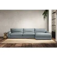 Guddu Left Hand Chaise Sofa - Horizon, Recycled Cotton