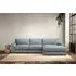 Guddu Left Hand Chaise Sofa - Horizon, Recycled Cotton