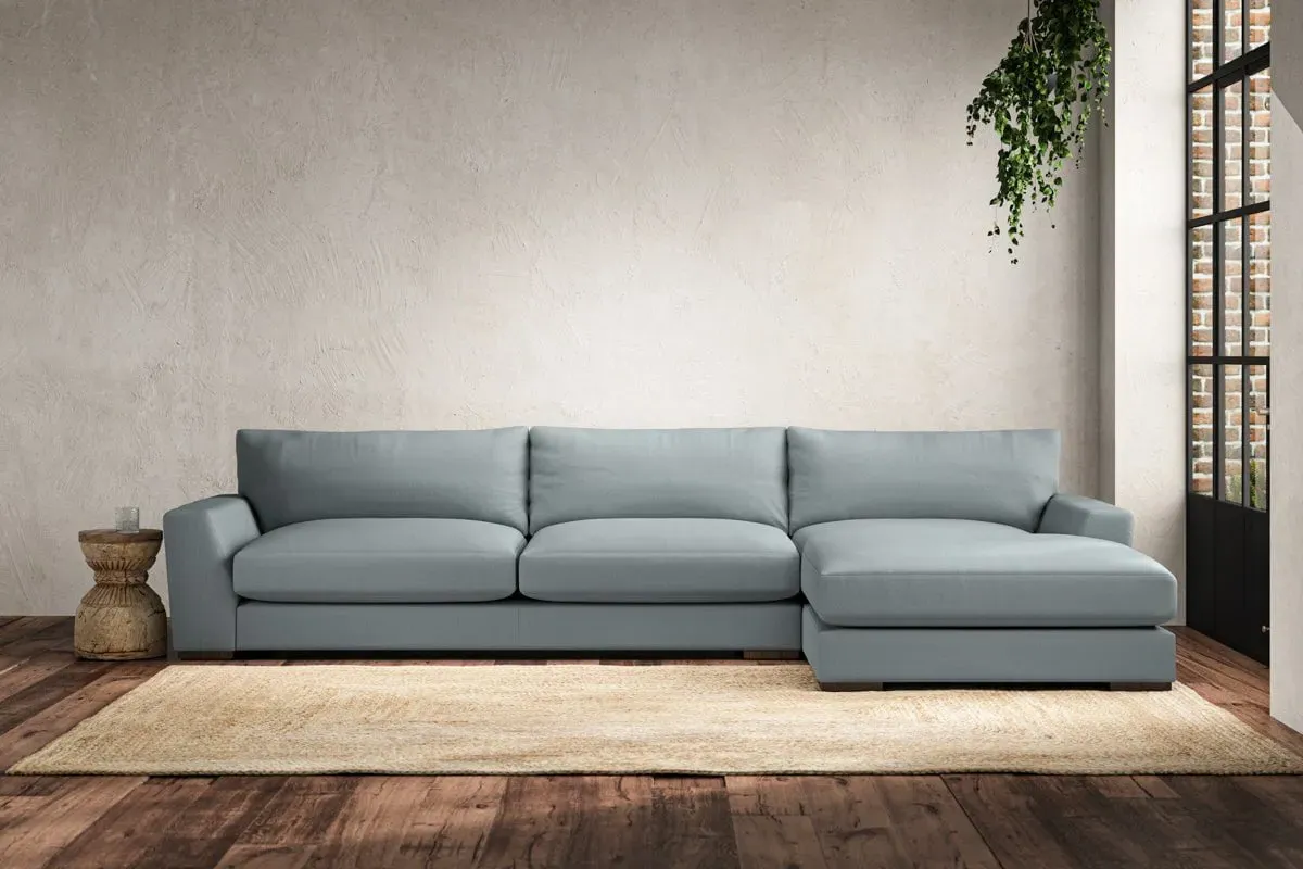 Guddu Left Hand Chaise Sofa - Horizon, Recycled Cotton