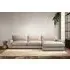 Guddu Left Hand Chaise Sofa - Natural, Recycled Cotton