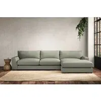 Guddu Left Hand Chaise Sofa - Seaspray, Recycled Cotton