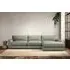 Guddu Left Hand Chaise Sofa - Seaspray, Recycled Cotton