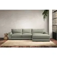 Guddu Left Hand Chaise Sofa - Seaspray, Recycled Cotton