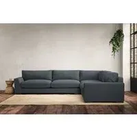 Guddu Left Hand Corner Sofa - Dusk, Linen