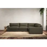 Guddu Left Hand Corner Sofa - Fatigue, Recycled Cotton
