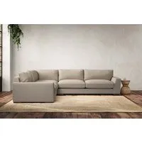 Guddu Large L-Shaped Corner Sofa - Stone, Recycled Cotton alternate view
