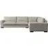 Guddu Left Hand Corner Sofa - Natural, Linen
