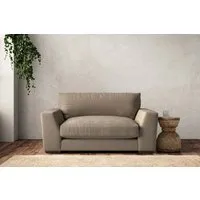 Guddu Love Seat - Pebble, Brera Linen alternate view