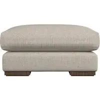 Guddu Medium Dining Footstool - Natural, Brera Linen