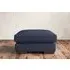 Guddu Medium Dining Footstool - Navy, Recycled Cotton