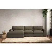 Guddu Medium Right Hand Chaise Sofa - Fatigue, Recycled Cotton