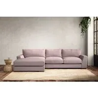 Guddu Right Hand Chaise Sofa Medium - Lavender, Recycled Cotton