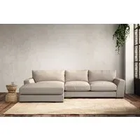 Guddu Right Hand Chaise Sofa Medium - Natural, Recycled Cotton