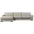Guddu Right Hand Chaise Sofa - Natural, Linen