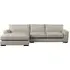 Guddu Right Hand Chaise Sofa - Natural, Linen