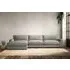 Guddu Right Hand Chaise Sofa - Smoke, Linen