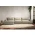 Guddu Right Hand Chaise Sofa - Stone, Cotton