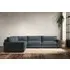 Guddu Right Hand Corner Sofa - Dusk, Linen