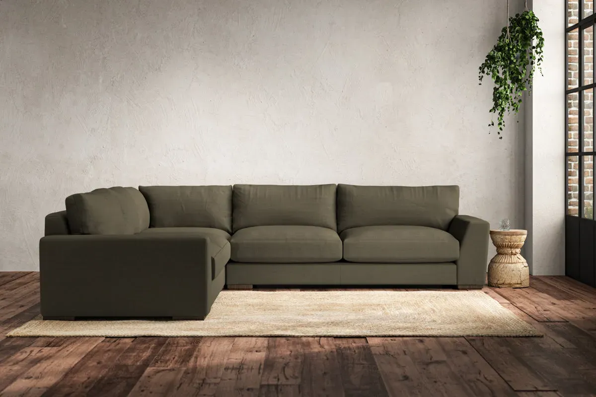 Guddu Right Hand Corner Sofa - Fatigue, Recycled Cotton