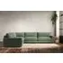 Guddu Right Hand Corner Sofa - Jade, Linen