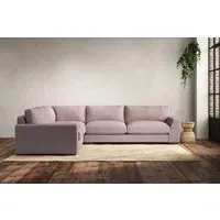 Guddu Right Hand Corner Sofa - Lavender, Recycled Cotton