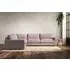 Guddu Right Hand Corner Sofa - Lavender, Recycled Cotton