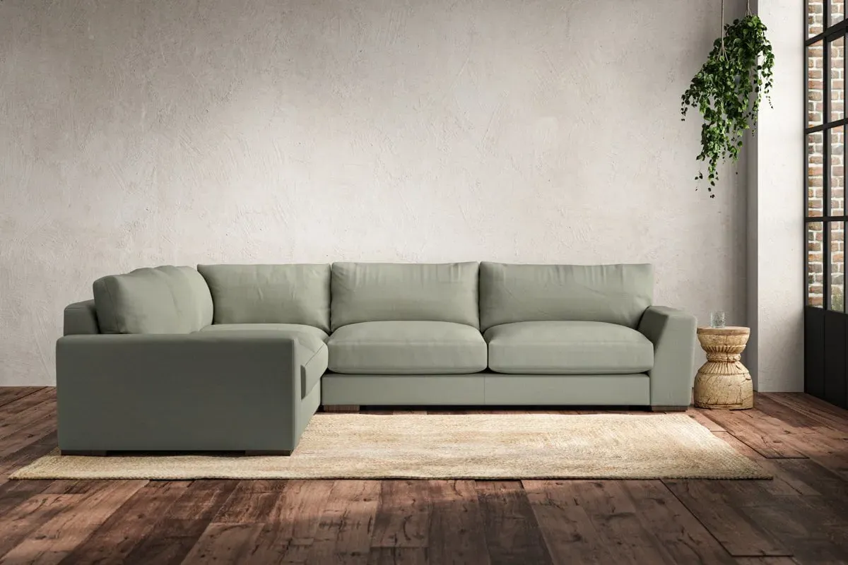 Guddu Right Hand Corner Sofa - Seaspray, Recycled Cotton