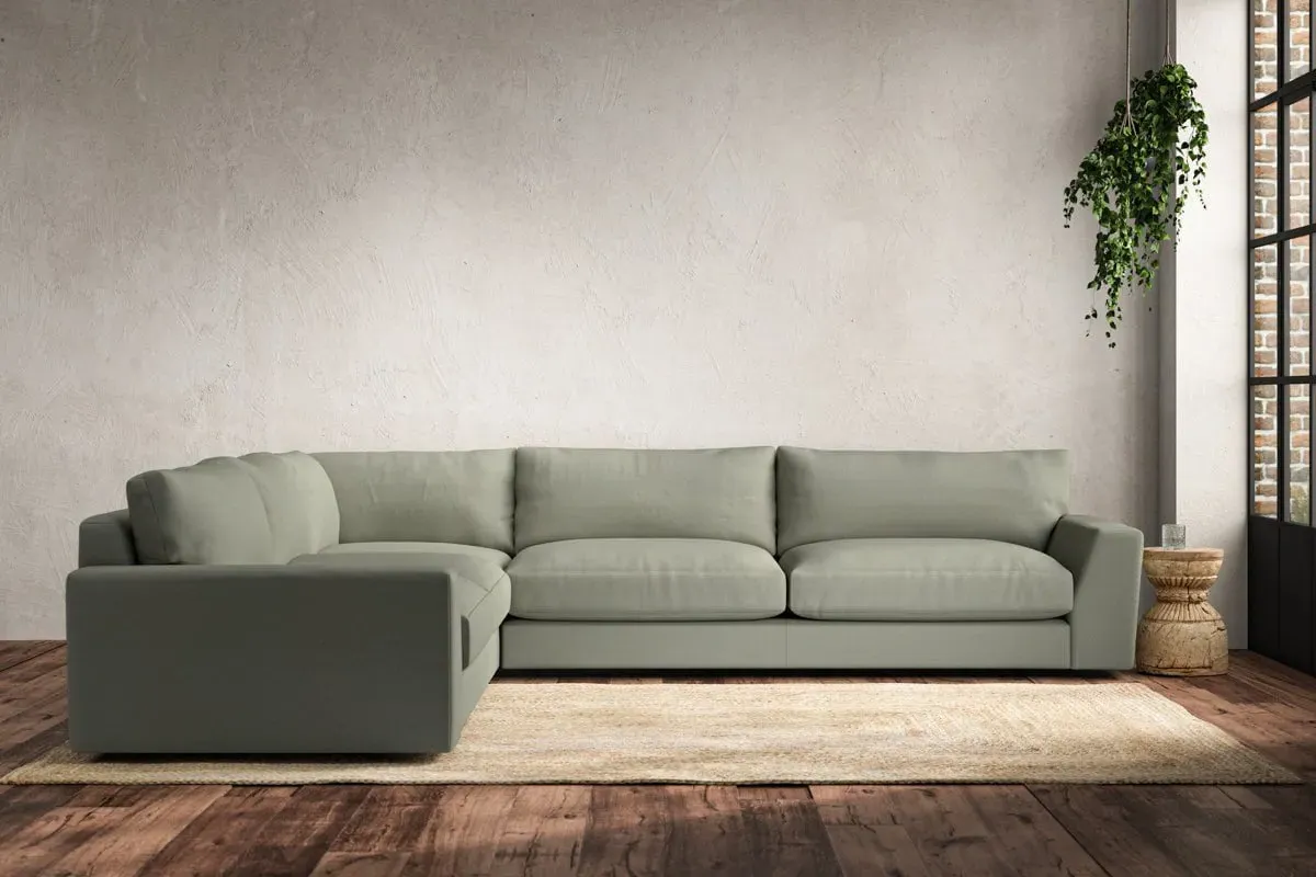 Guddu Right Hand Corner Sofa - Seaspray, Recycled Cotton