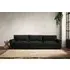 Guddu Super Grand Sofa - Charcoal, Brera Linen