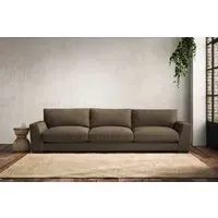 Guddu Super Grand Sofa - Chestnut, Brera Linen