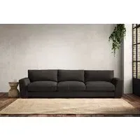 Guddu Super Grand Sofa - Espresso, Brera Linen