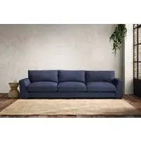 Guddu Super Grand Sofa - Navy, Recycled Cotton