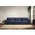 Guddu Super Grand Sofa - Navy, Recycled Cotton