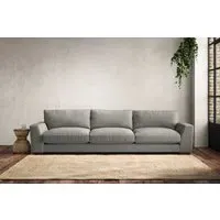 Guddu Super Grand Sofa - Smoke, Brera Linen