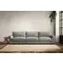 Guddu Super Grand Sofa - Smoke, Brera Linen