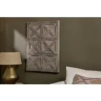 Gurdisha Reclaimed Wood Wall Art - Natural