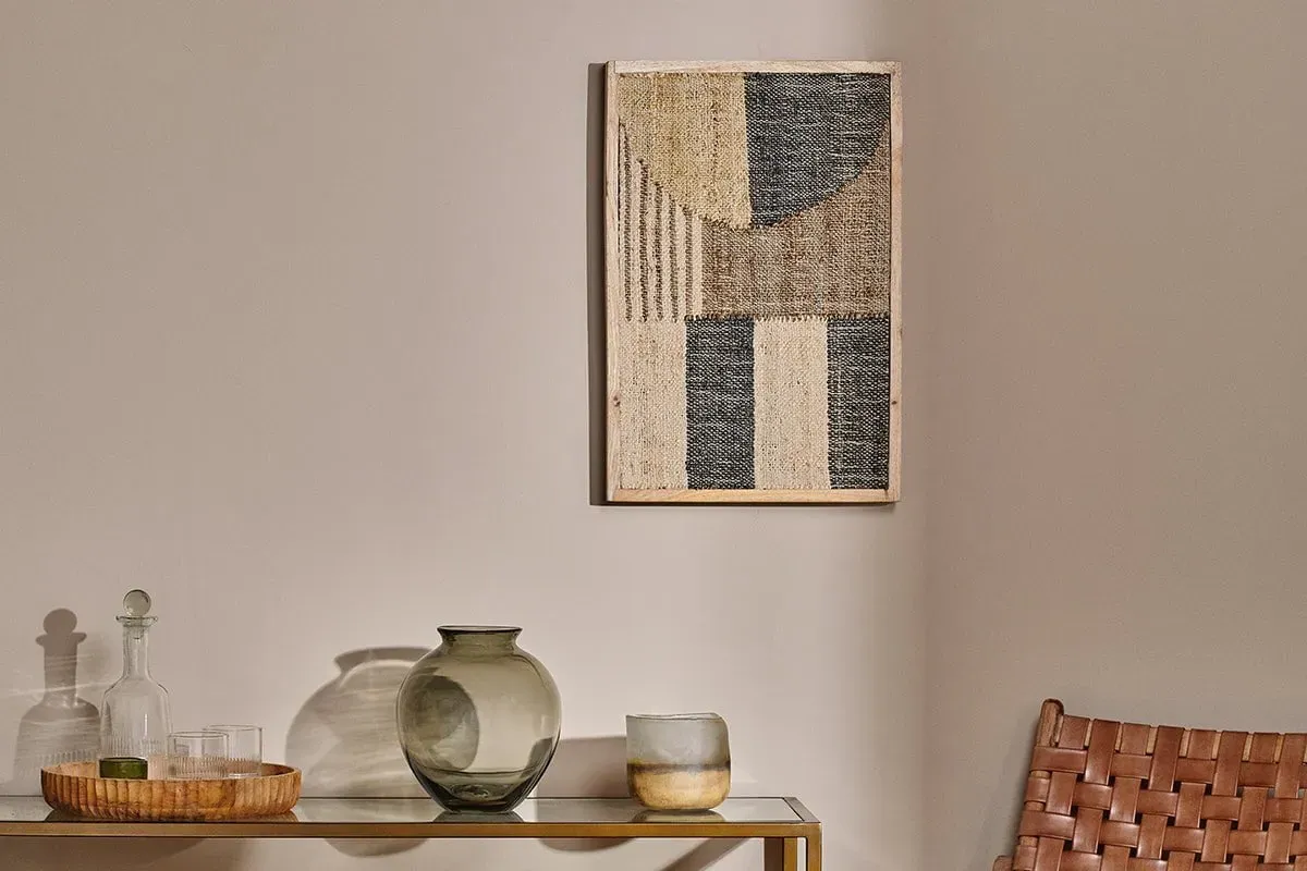 Hakeem Textile Wall Art - Natural