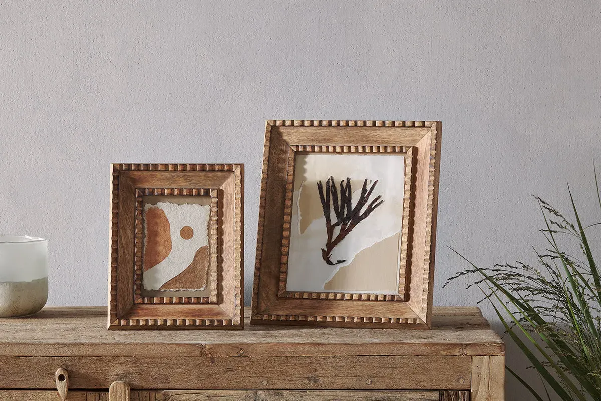 Hansika 5x7 Picture Frame - Natural, Mango Wood image